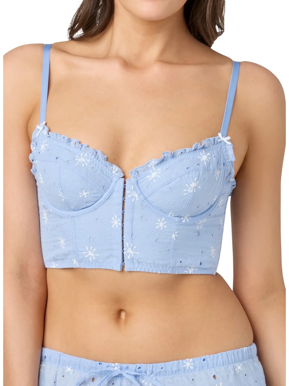 Florence by mills Embroidered Crop Cotton Top